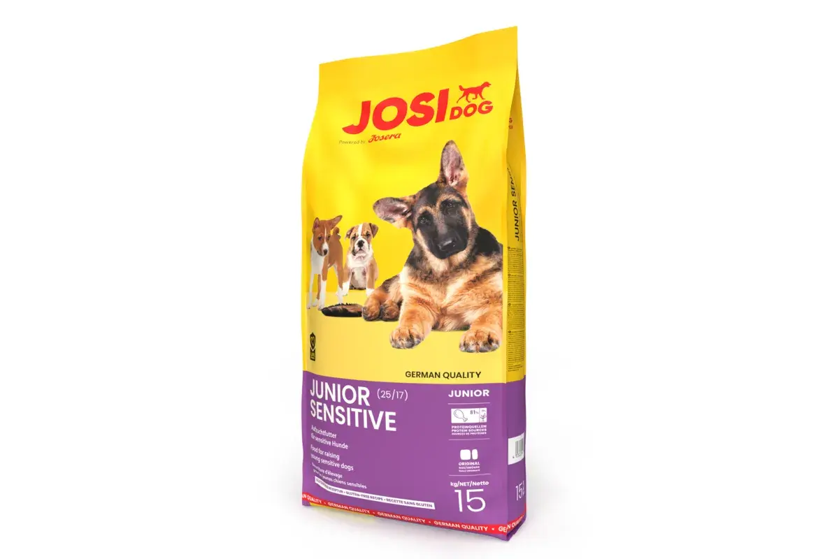 JOSIDOG Junior Sensitive – karma sucha dla szczeniąt wrażliwych. Idealna dla młodych psów, które potrzebują delikatnej diety.